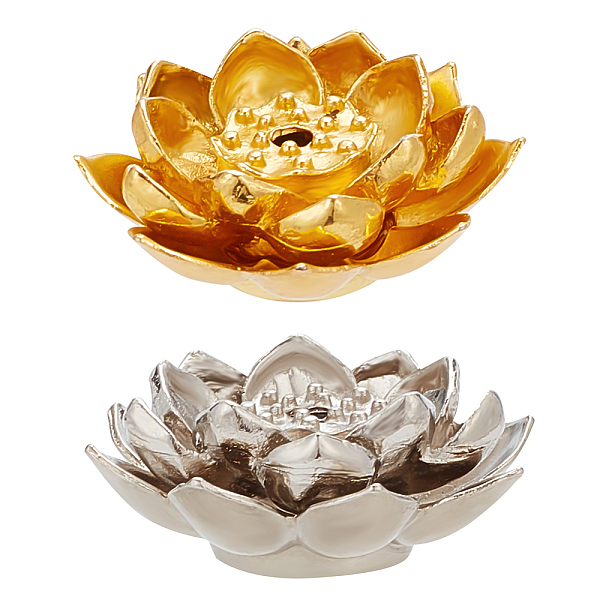 PandaHall DICOSMETIC 2Pcs 2 Colors Lotus Incense Burner Platinum and Golden Brass Lotus Incense Stick Holders Antique Meditation Incense...
PandaHall DICOSMETIC 2Pcs 2 Colors Lotus Incense Burner Platinum and Golden Brass Lotus Incense Stick Holders Antique Meditation Incense...