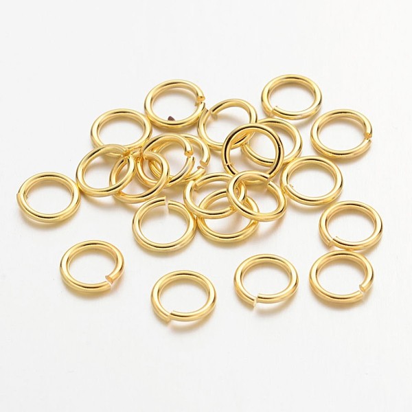 PandaHall Golden Color Brass Jump Rings, Cadmium Free & Lead Free, Open Jump Rings, 18 Gauge, 7x1mm, Inner Diameter: 5mm, about 80pcs/10g...
PandaHall Golden Color Brass Jump Rings, Cadmium Free & Lead Free, Open Jump Rings, 18 Gauge, 7x1mm, Inner Diameter: 5mm, about 80pcs/10g...