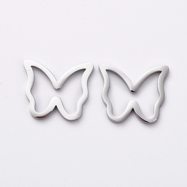 PandaHall 304 Stainless Steel Linking Rings for Jewelry Making, Manual Polishing, Butterfly, Stainless Steel Color, 10.5x12.5x1mm, Inner...
PandaHall 304 Stainless Steel Linking Rings for Jewelry Making, Manual Polishing, Butterfly, Stainless Steel Color, 10.5x12.5x1mm, Inner...