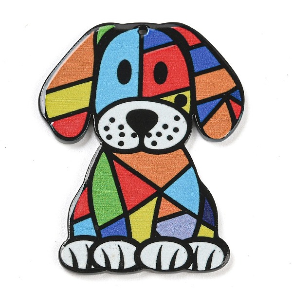 PandaHall Printed Acrylic Pendants, Dog, Colorful, 39.5x31.5x2.3mm, Hole: 1.4mm Acrylic Dog
PandaHall Printed Acrylic Pendants, Dog, Colorful, 39.5x31.5x2.3mm, Hole: 1.4mm Acrylic Dog