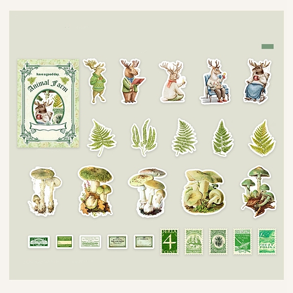 PandaHall 50Pcs 25 Styles Autumn Theme Paper Sticker, Self-adhesive Decals for DIY Scrapbooking, Deer, Packing: 153x90x2mm, 2pcs/style Paper...
PandaHall 50Pcs 25 Styles Autumn Theme Paper Sticker, Self-adhesive Decals for DIY Scrapbooking, Deer, Packing: 153x90x2mm, 2pcs/style Paper...
