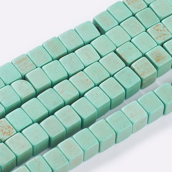 PandaHall Synthetic Turquoise Beads Strands, Dyed, Cube, Medium Aquamarine, 4x4x4mm, Hole: 1mm, about 95pcs/strand, 15.75 inch Synthetic..., Green
PandaHall Synthetic Turquoise Beads Strands, Dyed, Cube, Medium Aquamarine, 4x4x4mm, Hole: 1mm, about 95pcs/strand, 15.75 inch Synthetic..., Green