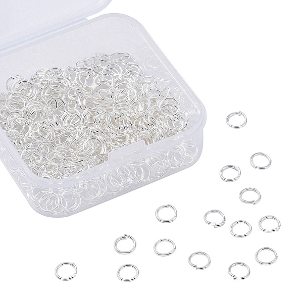 PandaHall Iron Jump Rings, Open Jump Rings, Silver, 21 Gauge, 6x0.7mm, Inner Diameter: 5mm, about 400pcs/box Iron
PandaHall Iron Jump Rings, Open Jump Rings, Silver, 21 Gauge, 6x0.7mm, Inner Diameter: 5mm, about 400pcs/box Iron
