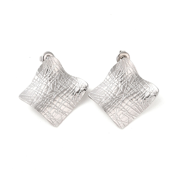 PandaHall Rhombus 304 Stainless Steel Stud Earrings for Women, Stainless Steel Color, 30x30mm 304 Stainless Steel Rhombus
PandaHall Rhombus 304 Stainless Steel Stud Earrings for Women, Stainless Steel Color, 30x30mm 304 Stainless Steel Rhombus