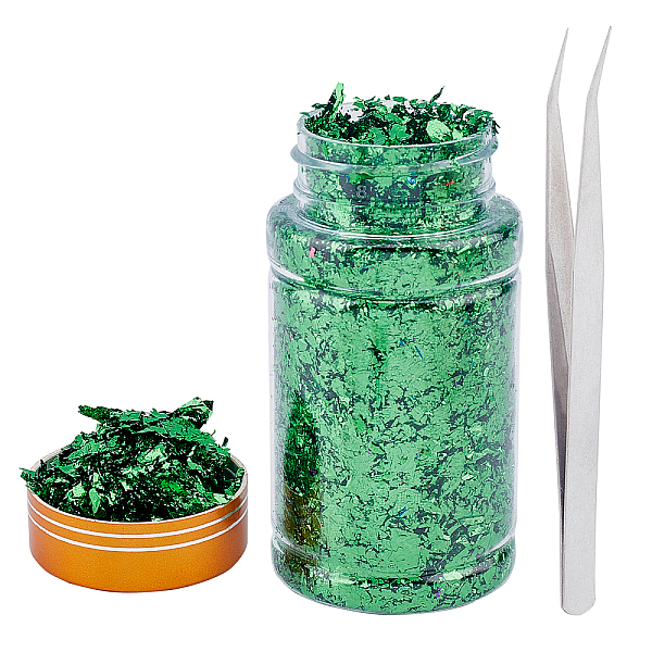 PandaHall GORGECRAFT Nail Art Foil Flakes, Green Foil Nail Art Chip Glitter Metallic Foil Flakes with Tweezers for Resin Jewelry Nail Bright...
PandaHall GORGECRAFT Nail Art Foil Flakes, Green Foil Nail Art Chip Glitter Metallic Foil Flakes with Tweezers for Resin Jewelry Nail Bright...