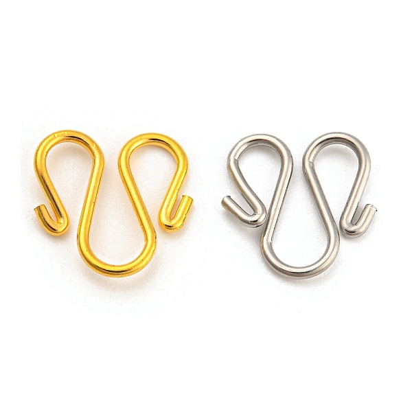 PandaHall Unicraftale 60Pcs 2 Colors 304 Stainless Steel Hook Clasps, M Clasps, Golden & Stainless Steel Color, 12.5x11.5x1mm, 30pcs/color...
PandaHall Unicraftale 60Pcs 2 Colors 304 Stainless Steel Hook Clasps, M Clasps, Golden & Stainless Steel Color, 12.5x11.5x1mm, 30pcs/color...