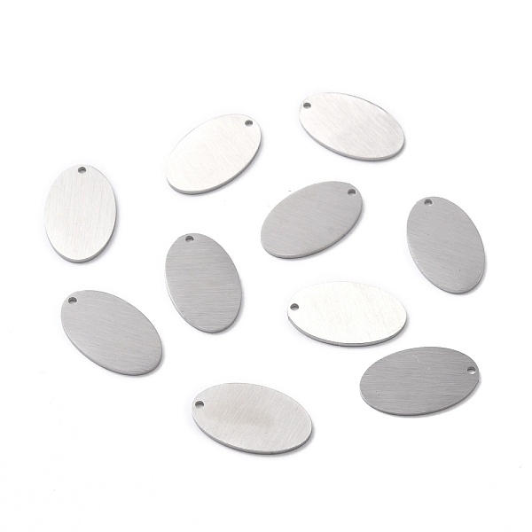 PandaHall 304 Stainless Steel Pendants, Double Side Drawbench, Stamping Blank Tag, Oval, Stainless Steel Color, 18.5x11.5x1mm, Hole: 1mm 304...
PandaHall 304 Stainless Steel Pendants, Double Side Drawbench, Stamping Blank Tag, Oval, Stainless Steel Color, 18.5x11.5x1mm, Hole: 1mm 304...