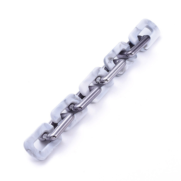 PandaHall Handmade Acrylic Cable Chains, with CCB Plastic Linking Rings, WhiteSmoke, Link: 20x30.5x5mm, 20x30x6mm, about 39.37 inch..., White
PandaHall Handmade Acrylic Cable Chains, with CCB Plastic Linking Rings, WhiteSmoke, Link: 20x30.5x5mm, 20x30x6mm, about 39.37 inch..., White