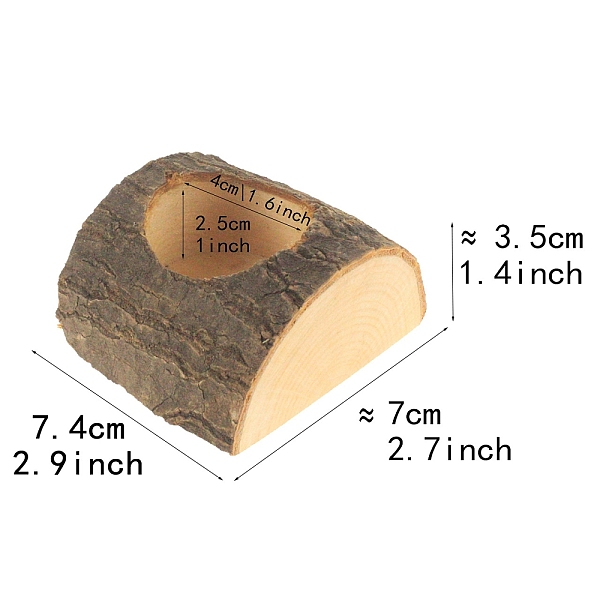 PandaHall Wooden Candle Holder, Tealight Candlestick Holder, for Wedding Party Home Decoration, Tan, 7.4x6.3~7x3.5cm Wood Orange
PandaHall Wooden Candle Holder, Tealight Candlestick Holder, for Wedding Party Home Decoration, Tan, 7.4x6.3~7x3.5cm Wood Orange