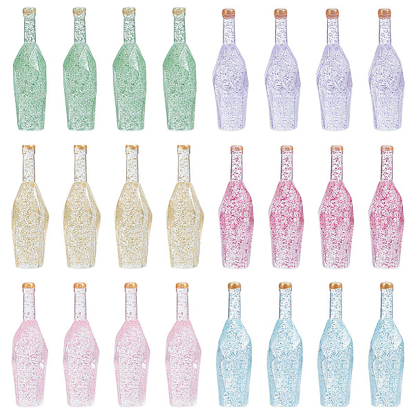 PandaHall Olycraft 24Pcs 6 Colors Dummy Bottle Transparent Resin Cabochon, with Glitter Powder, Mixed Color, 41.5x12.5x12.5mm, 4pcs/color..., Multicolor
PandaHall Olycraft 24Pcs 6 Colors Dummy Bottle Transparent Resin Cabochon, with Glitter Powder, Mixed Color, 41.5x12.5x12.5mm, 4pcs/color..., Multicolor