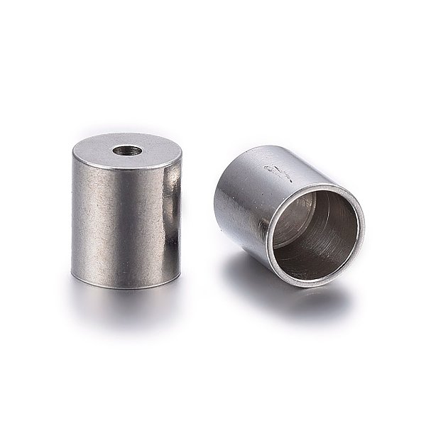 PandaHall 304 Stainless Steel Cord Ends, End Caps, Column, Stainless Steel Color, 7x6mm, Hole: 1.5mm, Inner Diameter: 5mm 304 Stainless...
PandaHall 304 Stainless Steel Cord Ends, End Caps, Column, Stainless Steel Color, 7x6mm, Hole: 1.5mm, Inner Diameter: 5mm 304 Stainless...