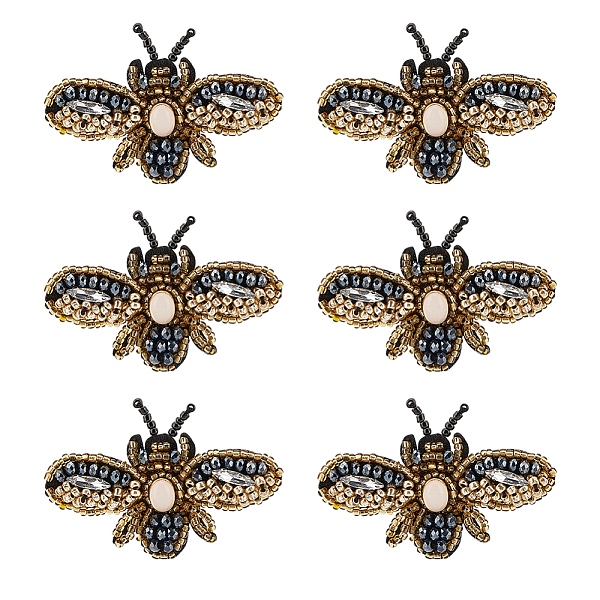 PandaHall Bee Shape Felt Ornament Accessories, Rhinestone & Resin Beads Beading Appliques, Goldenrod, 36.5~39x57~57.5x7~7.5mm Rhinestone..., Gold
PandaHall Bee Shape Felt Ornament Accessories, Rhinestone & Resin Beads Beading Appliques, Goldenrod, 36.5~39x57~57.5x7~7.5mm Rhinestone..., Gold