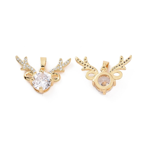 PandaHall Brass Micro Pave Cubic Zirconia Christmas Deer Pendants, Real 18K Gold Plated, Clear, 16x24x6mm, Hole: 5x2.5mm Brass+Cubic...
PandaHall Brass Micro Pave Cubic Zirconia Christmas Deer Pendants, Real 18K Gold Plated, Clear, 16x24x6mm, Hole: 5x2.5mm Brass+Cubic...