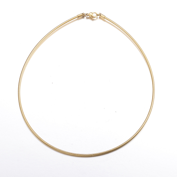 PandaHall Casual Style 304 Stainless Steel Snake Chain Choker Necklaces, with Lobster Claw Clasps, Golden, 17.7 inch(45cm) 304 Stainless...
PandaHall Casual Style 304 Stainless Steel Snake Chain Choker Necklaces, with Lobster Claw Clasps, Golden, 17.7 inch(45cm) 304 Stainless...