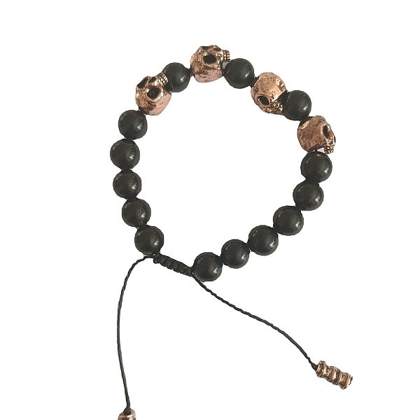 PandaHall Alloy Skull Beaded Stretch Bracelets for Men, Antique Bronze, 7-1/8 inch(18cm) Alloy
PandaHall Alloy Skull Beaded Stretch Bracelets for Men, Antique Bronze, 7-1/8 inch(18cm) Alloy