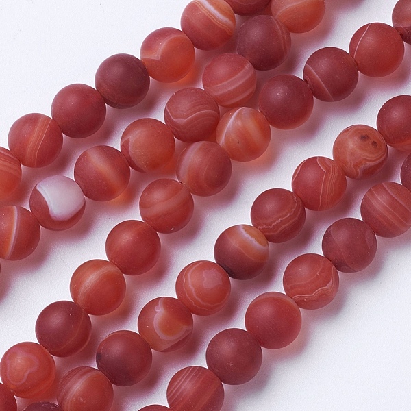 PandaHall Natural Grade A Striped Agate/Banded Agate Beads Strands, Dyed & Heated, Frosted, Round, Brown, 6mm, Hole: 1mm, about 62pcs/strand...
PandaHall Natural Grade A Striped Agate/Banded Agate Beads Strands, Dyed & Heated, Frosted, Round, Brown, 6mm, Hole: 1mm, about 62pcs/strand...