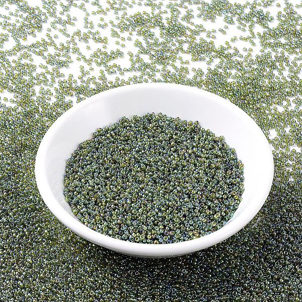 PandaHall MIYUKI Round Rocailles Beads, Japanese Seed Beads, (RR361) Chartreuse Lined Olivine AB, 11/0, 2x1.3mm, Hole: 0.8mm, about..., Green
PandaHall MIYUKI Round Rocailles Beads, Japanese Seed Beads, (RR361) Chartreuse Lined Olivine AB, 11/0, 2x1.3mm, Hole: 0.8mm, about..., Green