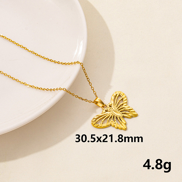 PandaHall 304 Stainless Steel Butterfly Pendant Necklaces, Chain Chain Necklaces Stainless Steel Butterfly
PandaHall 304 Stainless Steel Butterfly Pendant Necklaces, Chain Chain Necklaces Stainless Steel Butterfly