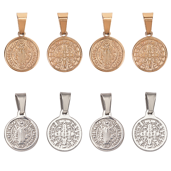 PandaHall UNICRAFTALE 8pcs 2 Colors Flat Round with Saint Benedict Medal Charms 304 Stainless Steel Pendants 4x6mm Large Hole Charms Metal...
PandaHall UNICRAFTALE 8pcs 2 Colors Flat Round with Saint Benedict Medal Charms 304 Stainless Steel Pendants 4x6mm Large Hole Charms Metal...