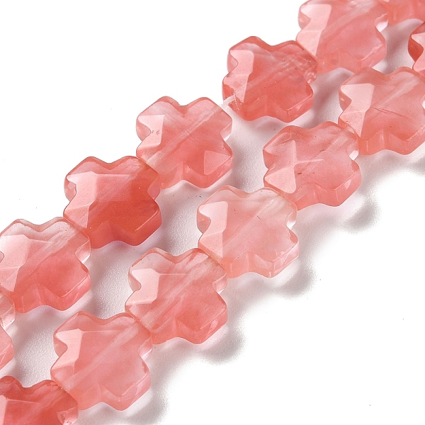 PandaHall Cherry Quartz Glass Beads Strands, Faceted, Cross, 12~13x12~12.5x5~6mm, Hole: 1.4mm, about 17pcs/strand, 8.27 inch(21cm) Cherry...
PandaHall Cherry Quartz Glass Beads Strands, Faceted, Cross, 12~13x12~12.5x5~6mm, Hole: 1.4mm, about 17pcs/strand, 8.27 inch(21cm) Cherry...