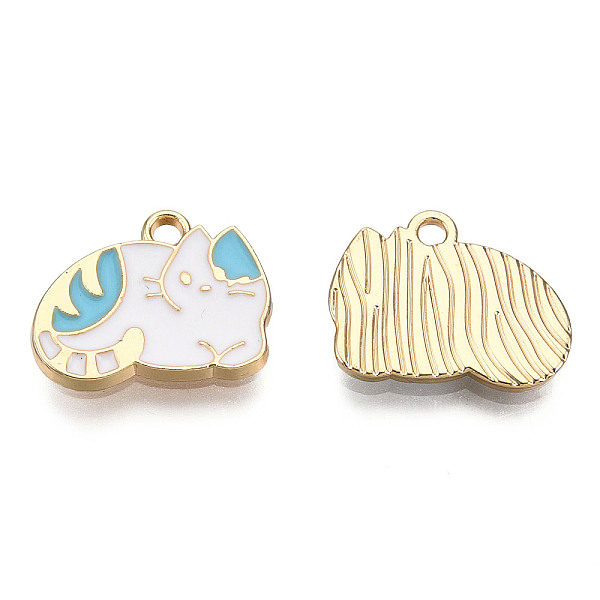 PandaHall Alloy Enamel Pendants, Cadmium Free & Lead Free, Cat, Light Gold, Cyan, 12.5x16x2mm, Hole: 1.5mm Alloy+Enamel Cat Shape Cyan
PandaHall Alloy Enamel Pendants, Cadmium Free & Lead Free, Cat, Light Gold, Cyan, 12.5x16x2mm, Hole: 1.5mm Alloy+Enamel Cat Shape Cyan