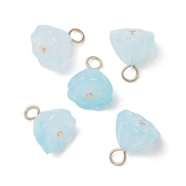 PandaHall Acrylic Lotus Pendants, with 304 Stainless Steel Loops, Light Blue, 12x10.5x8mm, Hole: 2.5mm Acrylic Flower
PandaHall Acrylic Lotus Pendants, with 304 Stainless Steel Loops, Light Blue, 12x10.5x8mm, Hole: 2.5mm Acrylic Flower