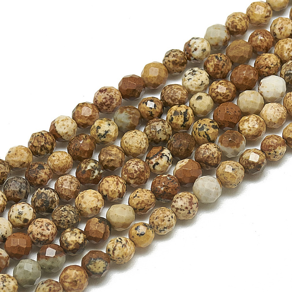 PandaHall Natural Picture Jasper Beads Strands, Faceted, Round, 3~3.5mm, Hole: 0.3mm, about 113pcs/strand, 14.9 inch Picture Jasper Round
PandaHall Natural Picture Jasper Beads Strands, Faceted, Round, 3~3.5mm, Hole: 0.3mm, about 113pcs/strand, 14.9 inch Picture Jasper Round