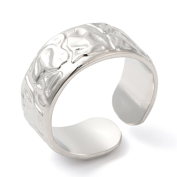 PandaHall 304 Stainless Steel Textured Open Cuff Ring for Women, Stainless Steel Color, Inner Diameter: 17mm 304 Stainless Steel
PandaHall 304 Stainless Steel Textured Open Cuff Ring for Women, Stainless Steel Color, Inner Diameter: 17mm 304 Stainless Steel