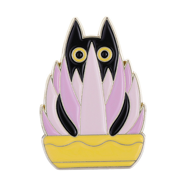 PandaHall Cat with Plant Enamel Pin, Alloy Animal Brooch for Clothes Backpack, Lavender Blush, 30x20.8mm Alloy+Enamel
PandaHall Cat with Plant Enamel Pin, Alloy Animal Brooch for Clothes Backpack, Lavender Blush, 30x20.8mm Alloy+Enamel