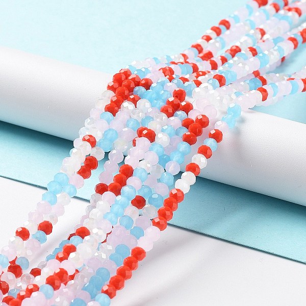 PandaHall Glass Beads Strands, Faceted, Rondelle, Orange Red, 4x3mm, Hole: 0.4mm, about 123~127pcs/strand, 15.75~16.5 inch(40~42cm) Glass...
PandaHall Glass Beads Strands, Faceted, Rondelle, Orange Red, 4x3mm, Hole: 0.4mm, about 123~127pcs/strand, 15.75~16.5 inch(40~42cm) Glass...