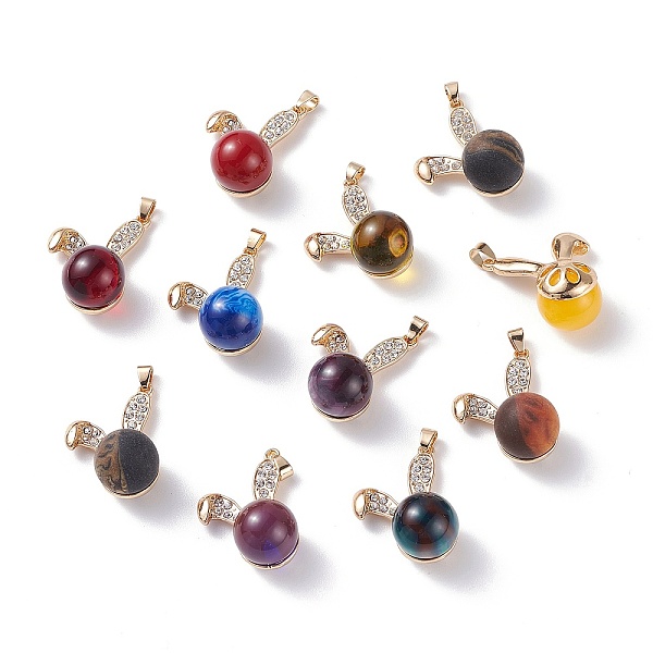 PandaHall Opaque Resin Pendants, with Golden Tone Alloy Findings and Glass Rhinestone, Rabbit, Gold, 33x21x16mm, Hole: 4.5x3mm Alloy+Resin...
PandaHall Opaque Resin Pendants, with Golden Tone Alloy Findings and Glass Rhinestone, Rabbit, Gold, 33x21x16mm, Hole: 4.5x3mm Alloy+Resin...