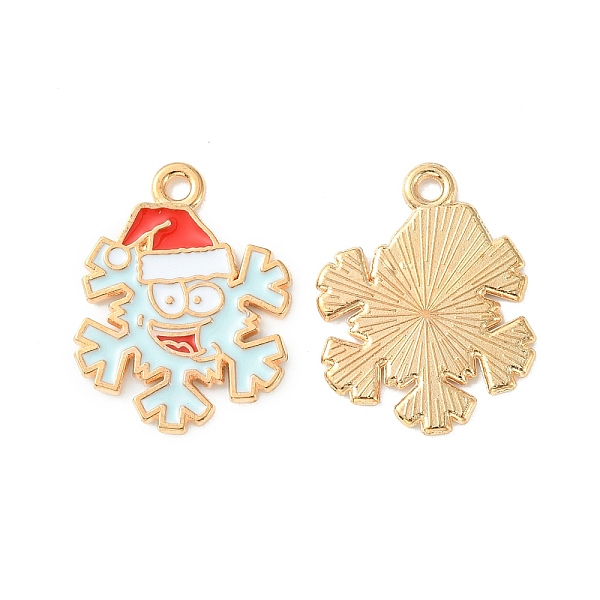 PandaHall Christmas Alloy Enamel Pendants, Golden, Snowflake Charm, Light Cyan, 22x16.5x1mm, Hole: 1.6mm Alloy+Enamel Snowflake
PandaHall Christmas Alloy Enamel Pendants, Golden, Snowflake Charm, Light Cyan, 22x16.5x1mm, Hole: 1.6mm Alloy+Enamel Snowflake