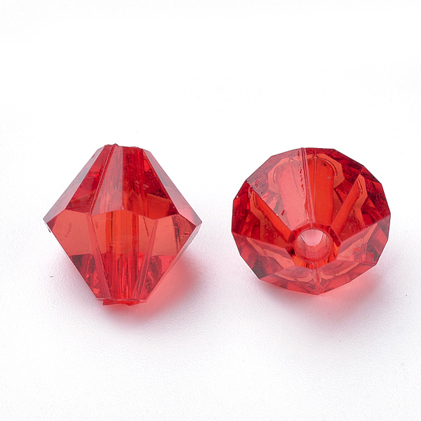 PandaHall Transparent Acrylic Beads, Bicone, Red, 10x10mm, Hole: 2.5mm, about 1323pcs/500g Acrylic Bicone Red
PandaHall Transparent Acrylic Beads, Bicone, Red, 10x10mm, Hole: 2.5mm, about 1323pcs/500g Acrylic Bicone Red