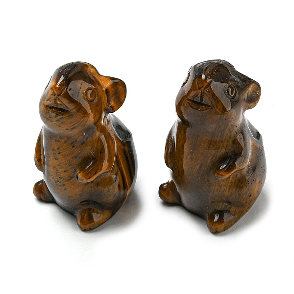 PandaHall Natural Tiger Eye Carved Healing Mouse Figurines, Reiki Energy Stone Display Decorations, 38~39x23~24x24~26mm Tiger Eye Mouse
PandaHall Natural Tiger Eye Carved Healing Mouse Figurines, Reiki Energy Stone Display Decorations, 38~39x23~24x24~26mm Tiger Eye Mouse