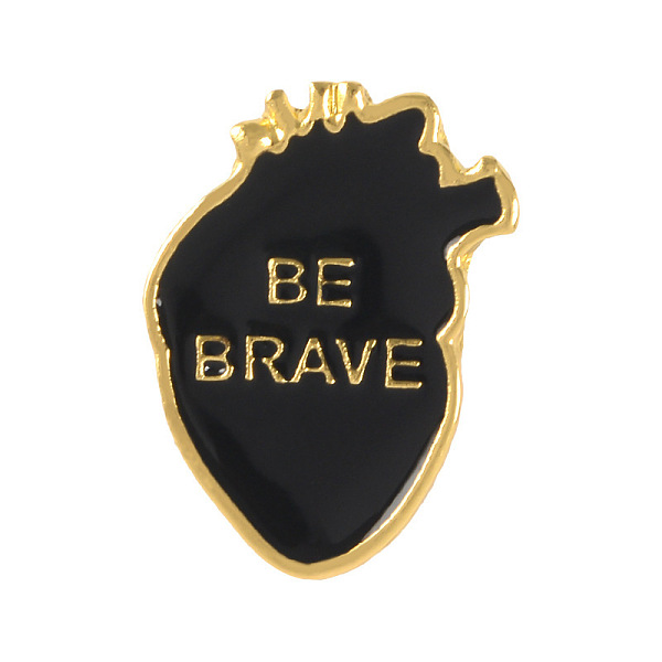 PandaHall Creative Zinc Alloy Brooches, Enamel Lapel Pin, with Iron Butterfly Clutches or Rubber Clutches, Anatomical Heart Shape with Word..., Black
PandaHall Creative Zinc Alloy Brooches, Enamel Lapel Pin, with Iron Butterfly Clutches or Rubber Clutches, Anatomical Heart Shape with Word..., Black