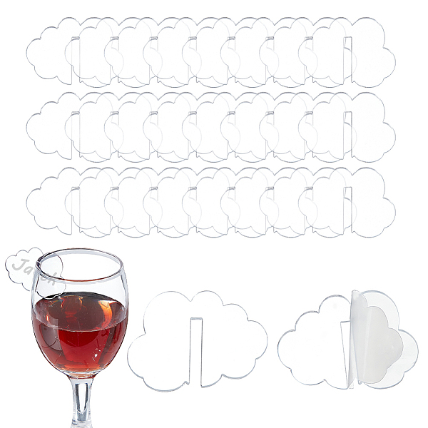 PandaHall Cloud Acrylic Wine Glass Charms Tag, Wine Glass Marker, for Wedding Party Decoration, Clear, 29x40x1.5mm Acrylic Cloud Clear
PandaHall Cloud Acrylic Wine Glass Charms Tag, Wine Glass Marker, for Wedding Party Decoration, Clear, 29x40x1.5mm Acrylic Cloud Clear