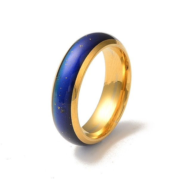 PandaHall Mood Ring, Temperature Change Color Emotion Feeling 201 Stainless Steel Plain Band Ring for Women, Golden, Inner Diameter: 17mm...
PandaHall Mood Ring, Temperature Change Color Emotion Feeling 201 Stainless Steel Plain Band Ring for Women, Golden, Inner Diameter: 17mm...