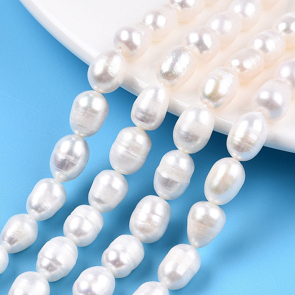 PandaHall Natural Cultured Freshwater Pearl Beads Strands, Rice, Seashell Color, 8~10x6.8~7.5mm, Hole: 0.7~0.8mm, about 38~39pcs/strand...
PandaHall Natural Cultured Freshwater Pearl Beads Strands, Rice, Seashell Color, 8~10x6.8~7.5mm, Hole: 0.7~0.8mm, about 38~39pcs/strand...