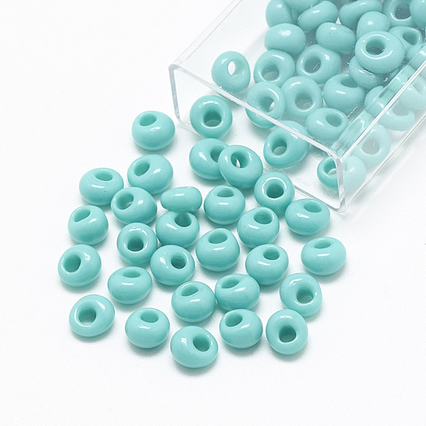 PandaHall TOHO Japanese Fringe Seed Beads, Opaque Glass Round Hole Rocailles Seed Beads, Turquoise, 6x5.5~5.8mm, Hole: 2mm, about 33pcs/10g..., Green
PandaHall TOHO Japanese Fringe Seed Beads, Opaque Glass Round Hole Rocailles Seed Beads, Turquoise, 6x5.5~5.8mm, Hole: 2mm, about 33pcs/10g..., Green