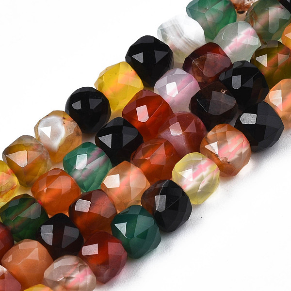 PandaHall Natural Agate Beads Strands, Faceted, Dyed, Faceted, Cube, Colorful, 5x5.5x5.5mm, Hole: 1mm, about 61~62pcs/strand, 12.20...
PandaHall Natural Agate Beads Strands, Faceted, Dyed, Faceted, Cube, Colorful, 5x5.5x5.5mm, Hole: 1mm, about 61~62pcs/strand, 12.20...