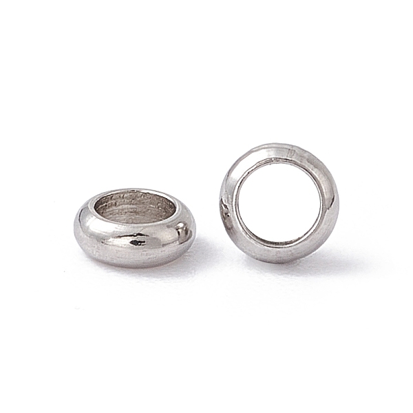 PandaHall 304 Stainless Steel Beads, Rondelle, Stainless Steel Color, 3.5x1.2mm, Hole: 2mm 304 Stainless Steel Rondelle
PandaHall 304 Stainless Steel Beads, Rondelle, Stainless Steel Color, 3.5x1.2mm, Hole: 2mm 304 Stainless Steel Rondelle