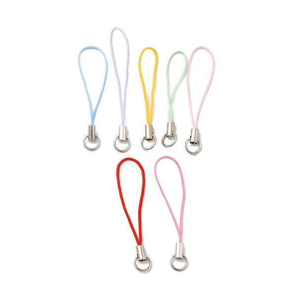 PandaHall Mobile Phone Strap, Colorful DIY Cell Phone Straps, Brass Ends with Iron Rings, 6cm Nylon Multicolor
PandaHall Mobile Phone Strap, Colorful DIY Cell Phone Straps, Brass Ends with Iron Rings, 6cm Nylon Multicolor