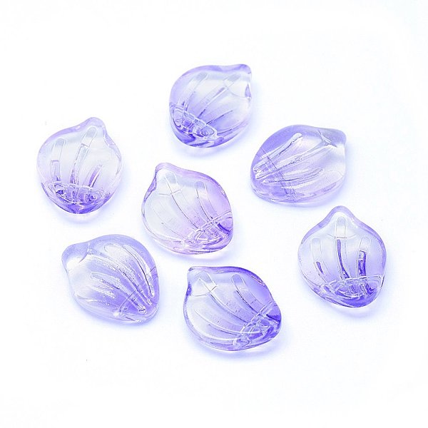PandaHall Transparent Glass Charms, Shell Shaped Petal, Two Tone, Lilac, 15x12x4mm, Hole: 1mm Glass Flower Purple
PandaHall Transparent Glass Charms, Shell Shaped Petal, Two Tone, Lilac, 15x12x4mm, Hole: 1mm Glass Flower Purple