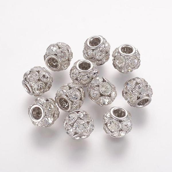PandaHall Brass Beads, with Grade A Rhinestone, Rondelle, Platinum, Crystal, 8x8mm, Hole: 2mm Brass+Rhinestone Rondelle Clear
PandaHall Brass Beads, with Grade A Rhinestone, Rondelle, Platinum, Crystal, 8x8mm, Hole: 2mm Brass+Rhinestone Rondelle Clear