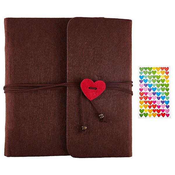 PandaHall DIY Felt Scrapbook Photo Album, for Travel Graduation Self-adhesive Picture, with Heart Pattern Cloth Picture Stickers, Coffee..., Brown
PandaHall DIY Felt Scrapbook Photo Album, for Travel Graduation Self-adhesive Picture, with Heart Pattern Cloth Picture Stickers, Coffee..., Brown