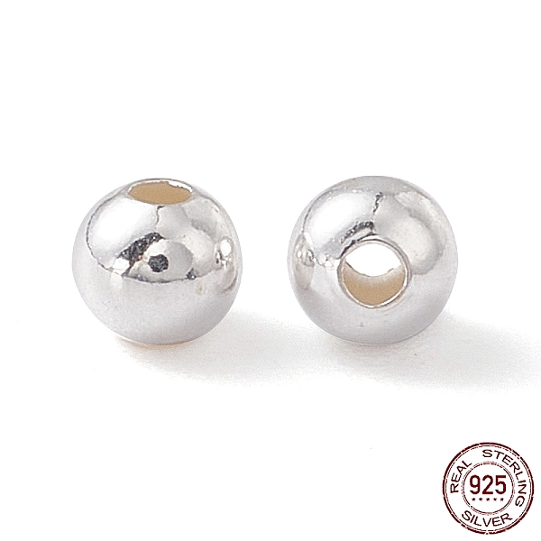 PandaHall Sterling Silver Spacer Beads, Seamless Round, Silver, 3mm, Hole: 1~1.2mm Sterling Silver Round
PandaHall Sterling Silver Spacer Beads, Seamless Round, Silver, 3mm, Hole: 1~1.2mm Sterling Silver Round