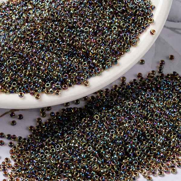 PandaHall MIYUKI Round Rocailles Beads, Japanese Seed Beads, (RR357) Root Beer Lined Light Topaz AB, 15/0, 1.5mm, Hole: 0.7mm, about..., Brown
PandaHall MIYUKI Round Rocailles Beads, Japanese Seed Beads, (RR357) Root Beer Lined Light Topaz AB, 15/0, 1.5mm, Hole: 0.7mm, about..., Brown