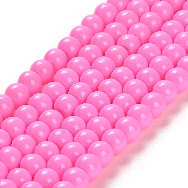 PandaHall Painted Glass Bead Strands, Baking Paint, Round, Hot Pink, 6mm, Hole: 1.3~1.6mm, about 133pcs/strand, 31.4 inch Glass Round Pink
PandaHall Painted Glass Bead Strands, Baking Paint, Round, Hot Pink, 6mm, Hole: 1.3~1.6mm, about 133pcs/strand, 31.4 inch Glass Round Pink