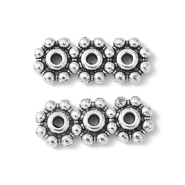 PandaHall Tibetan Style Alloy Spacer Bars, Lead Free & Nickel Free & Cadmium Free, Flower, Antique Silver, about 15mm long, 6mm wide, 1.5mm...
PandaHall Tibetan Style Alloy Spacer Bars, Lead Free & Nickel Free & Cadmium Free, Flower, Antique Silver, about 15mm long, 6mm wide, 1.5mm...