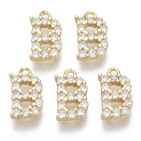 PandaHall Brass Micro Pave Cubic Zirconia Charms, Nickel Free, Letter, Clear, Real 18K Gold Plated, Letter.B, 12.5x7.5x2.5mm, Hole: 1.2mm...
PandaHall Brass Micro Pave Cubic Zirconia Charms, Nickel Free, Letter, Clear, Real 18K Gold Plated, Letter.B, 12.5x7.5x2.5mm, Hole: 1.2mm...
